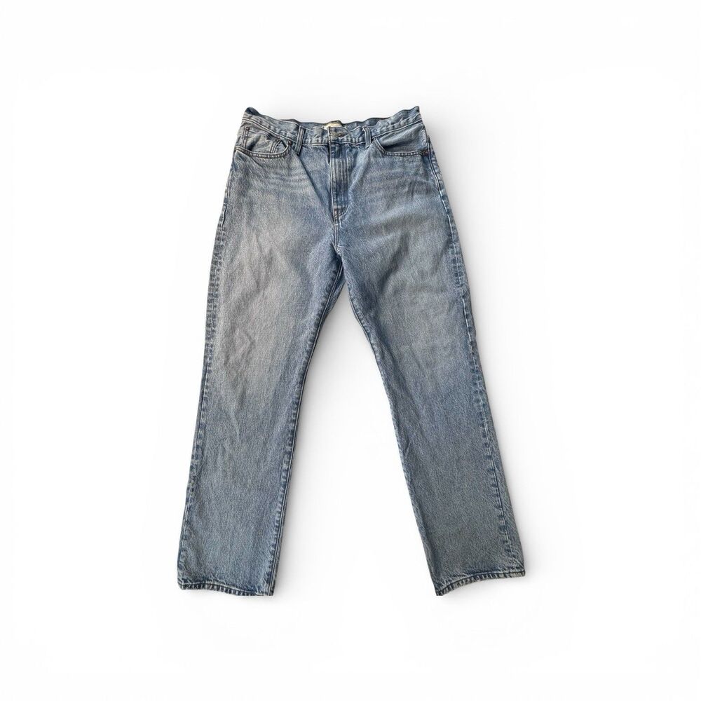 Madewell Light Wash Straight Leg Jeans - Picture 2 of 13